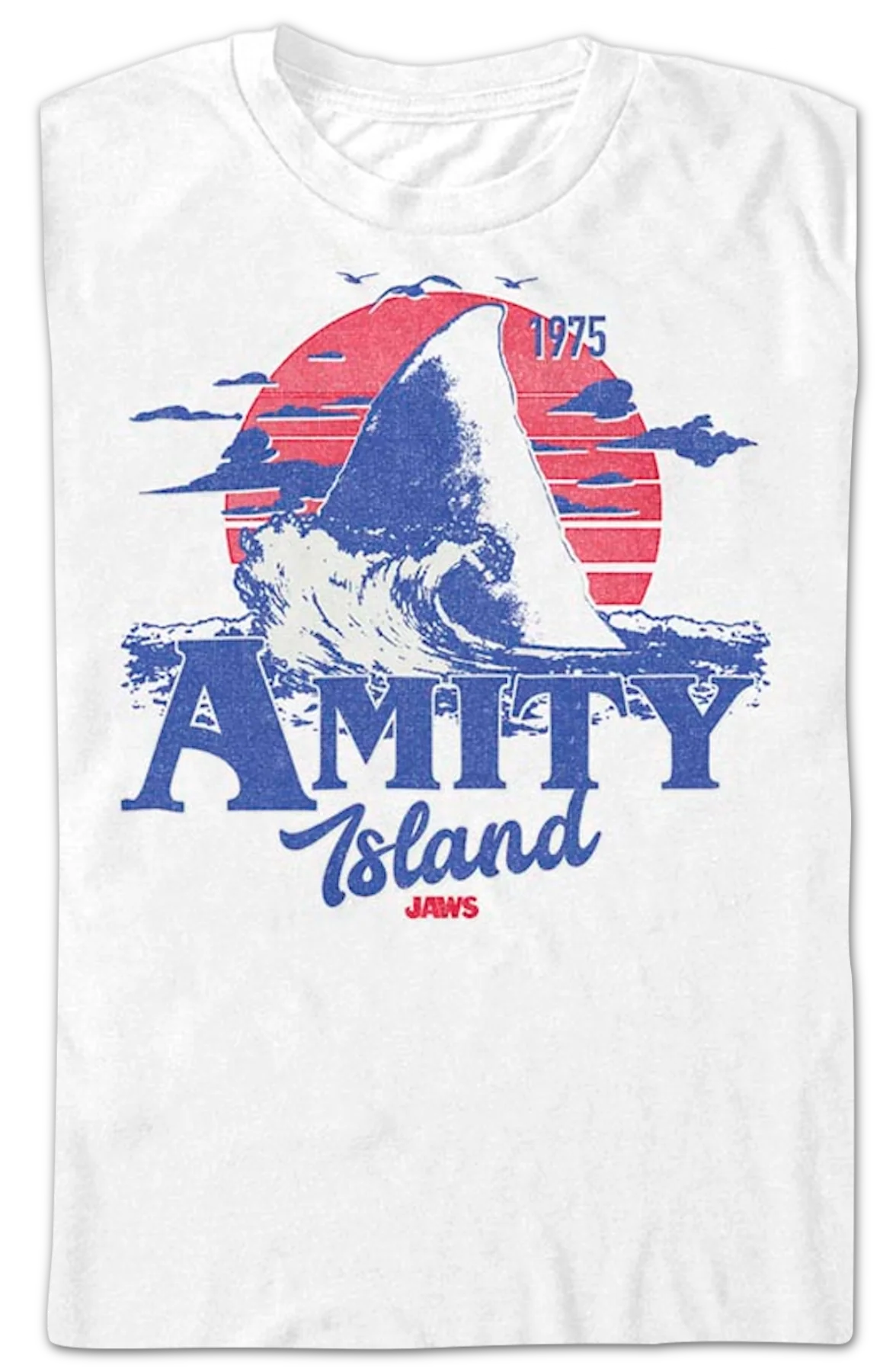 Amity Island Shark Fin Jaws T-Shirt - Image 2