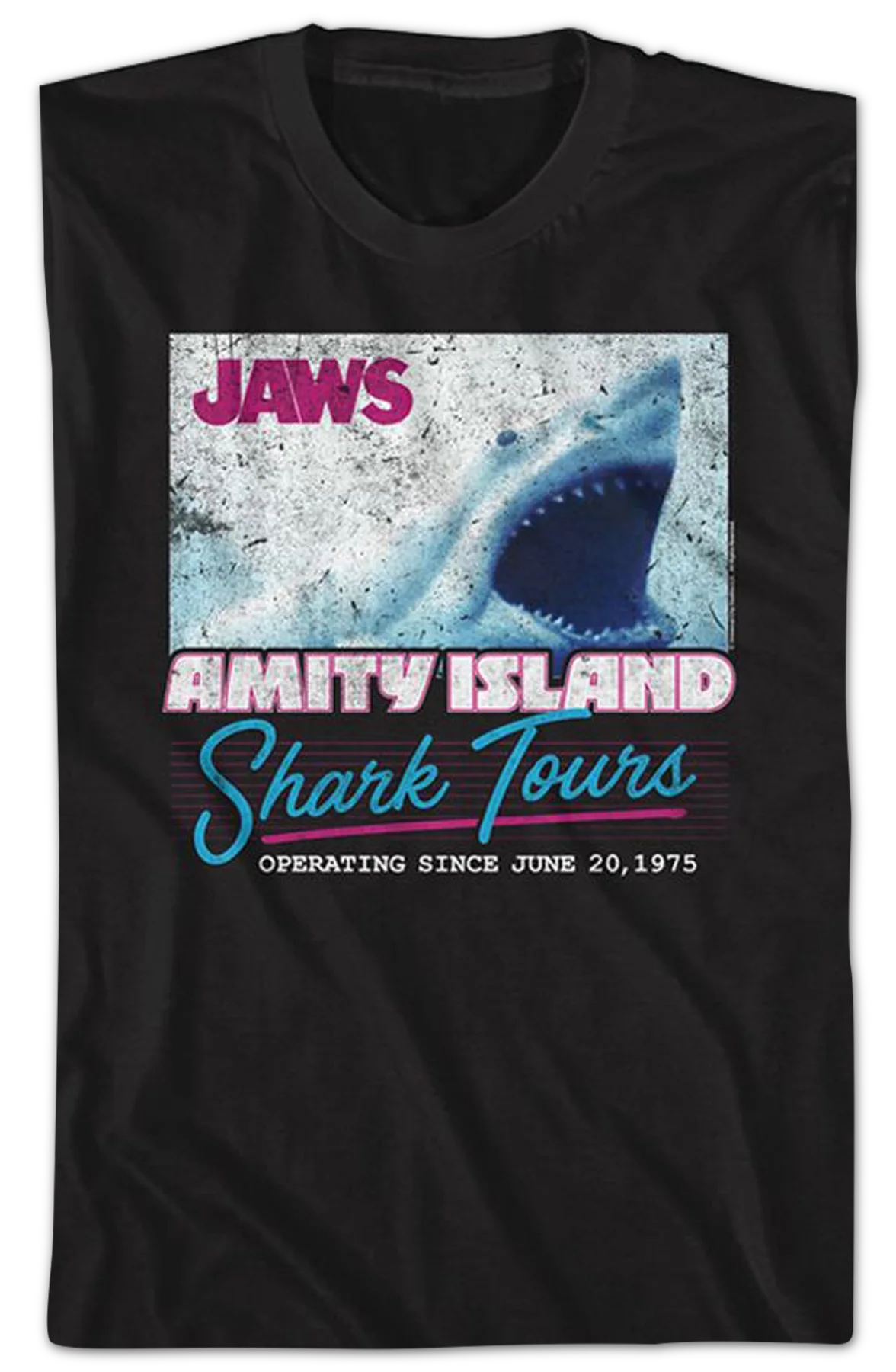Amity Island Shark Tours Jaws T-Shirt - Image 2