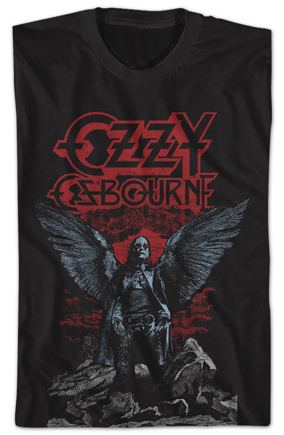 Angel Wings Ozzy Osbourne T-Shirt - Image 2