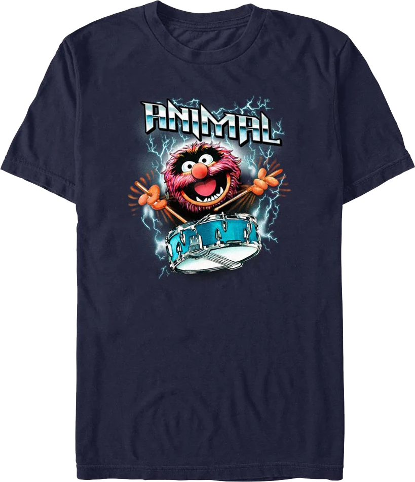 Animal Lightning Drumroll Muppets T-Shirt
