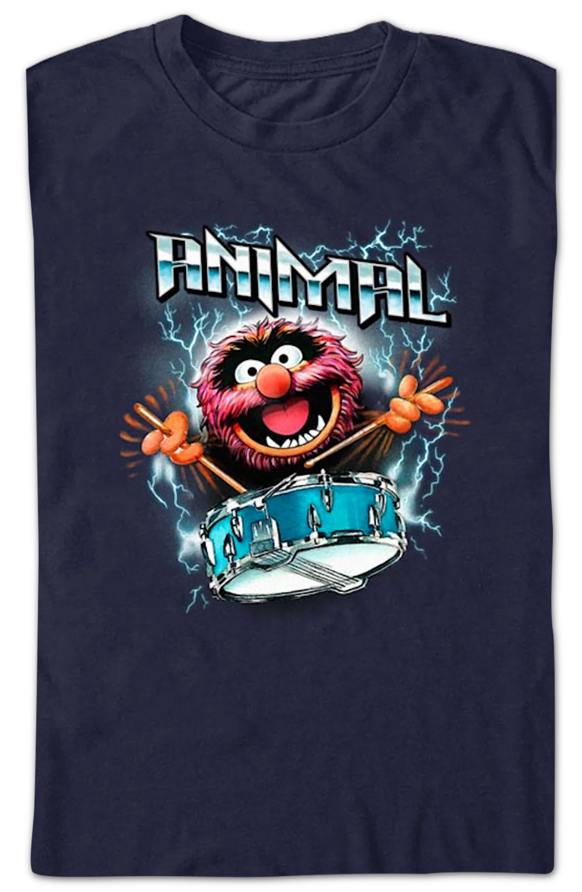 Animal Lightning Drumroll Muppets T-Shirt - Image 2