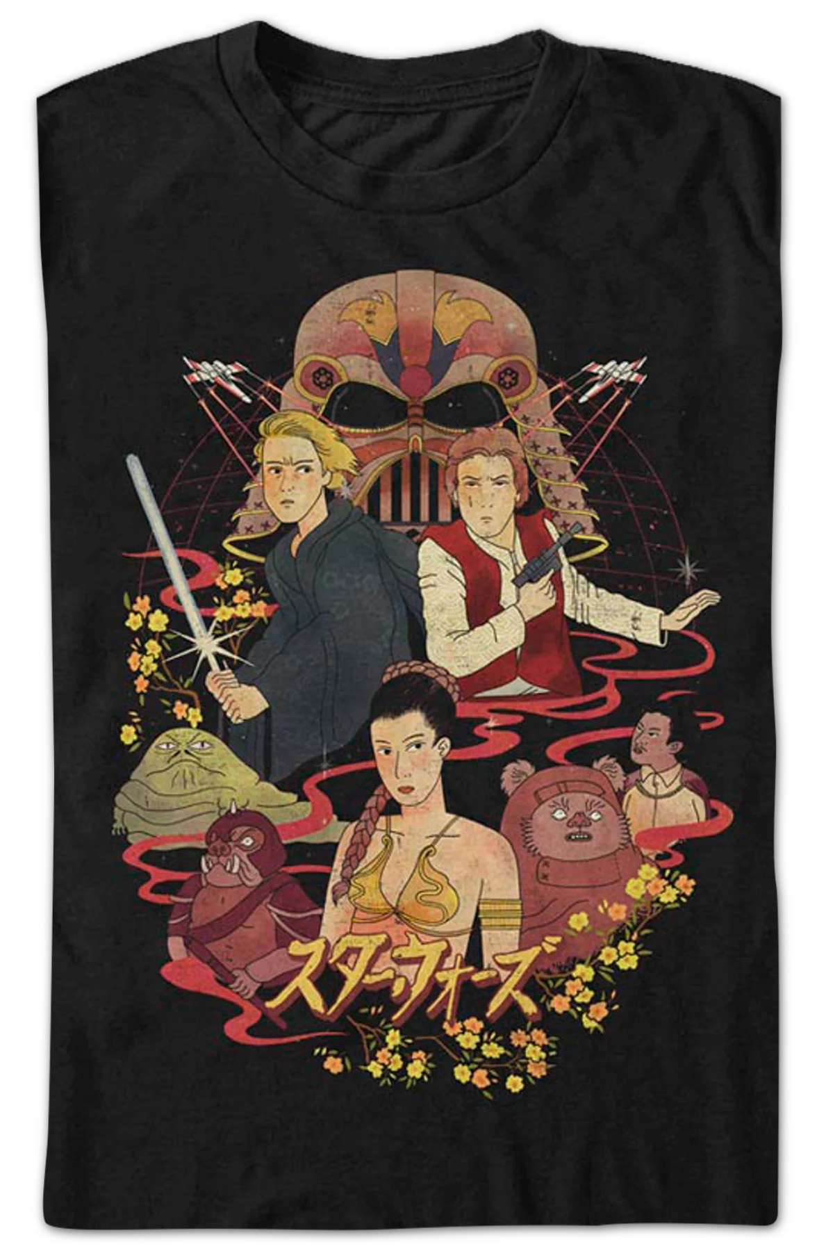 Animated Return Of The Jedi Collage Star Wars T-Shirt - Image 2