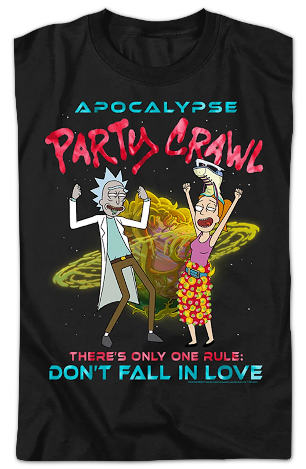 Apocalypse Party Crawl Rick And Morty T-Shirt - Image 2