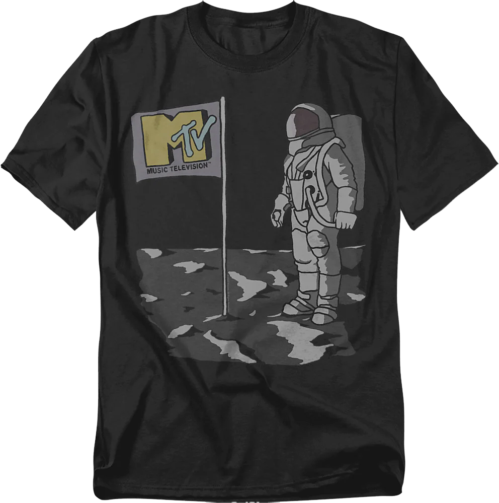 Astronaut Illustration MTV T-Shirt