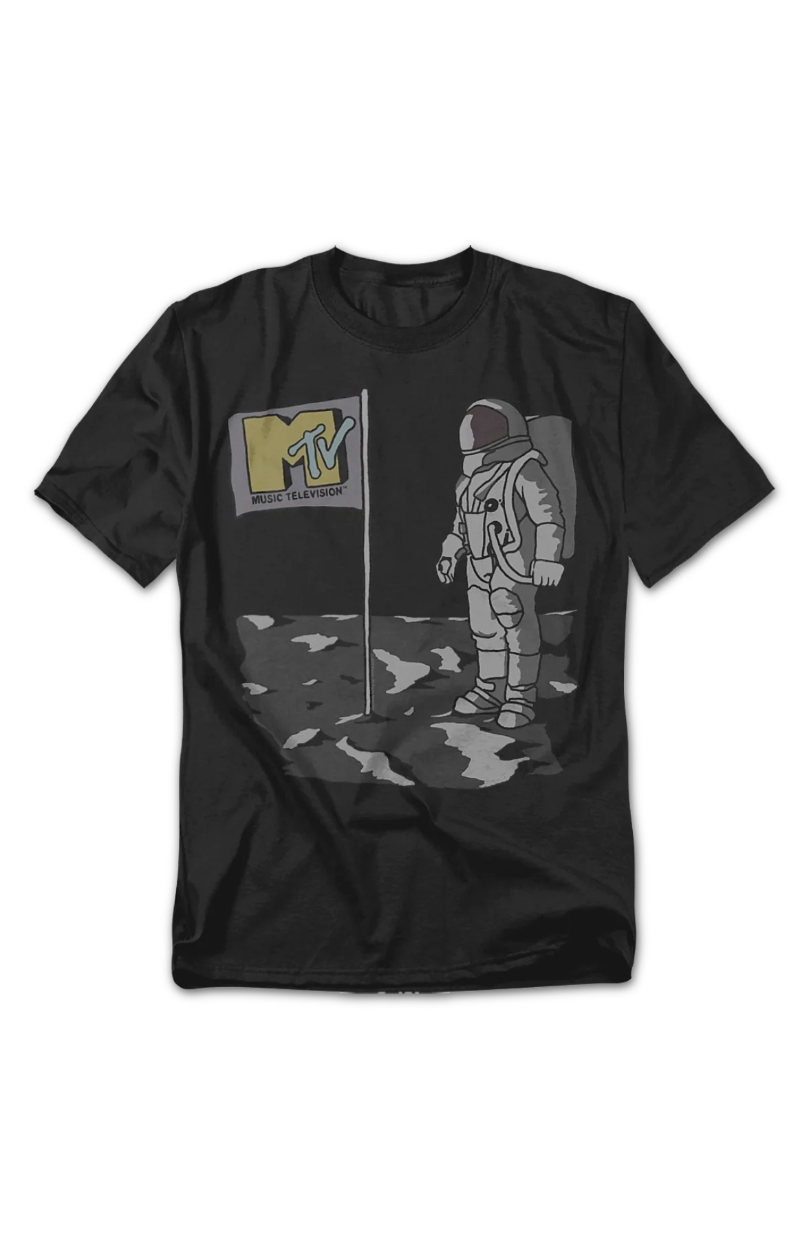 Astronaut Illustration MTV T-Shirt - Image 2
