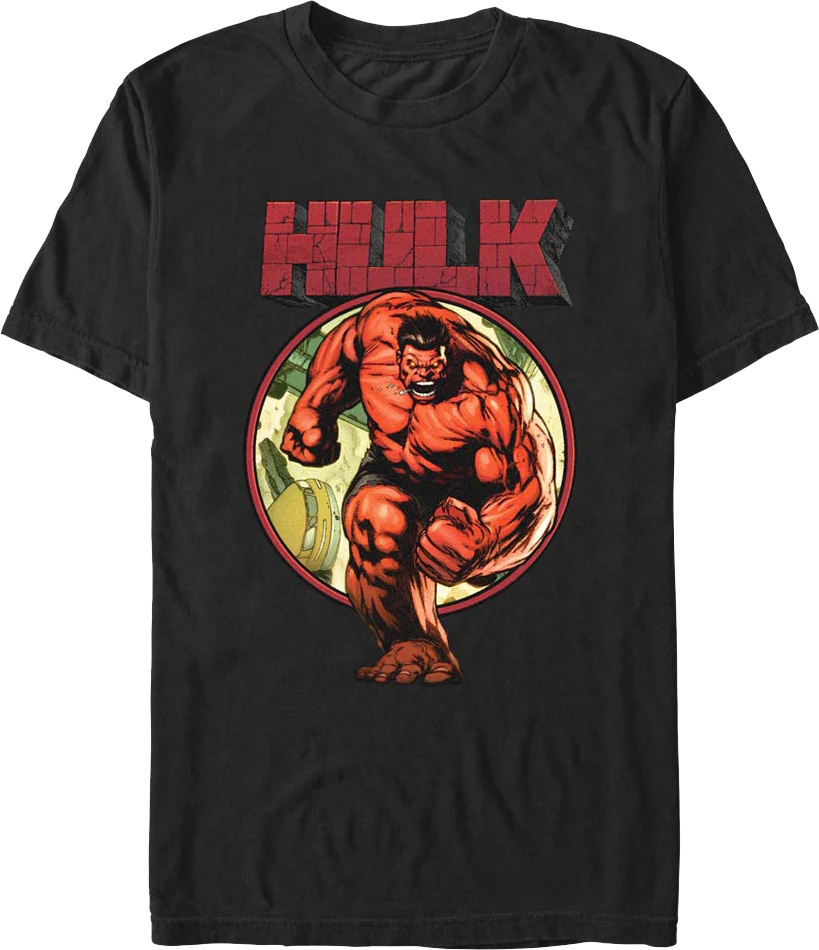 Attack Mode Red Hulk Marvel Comics T-Shirt
