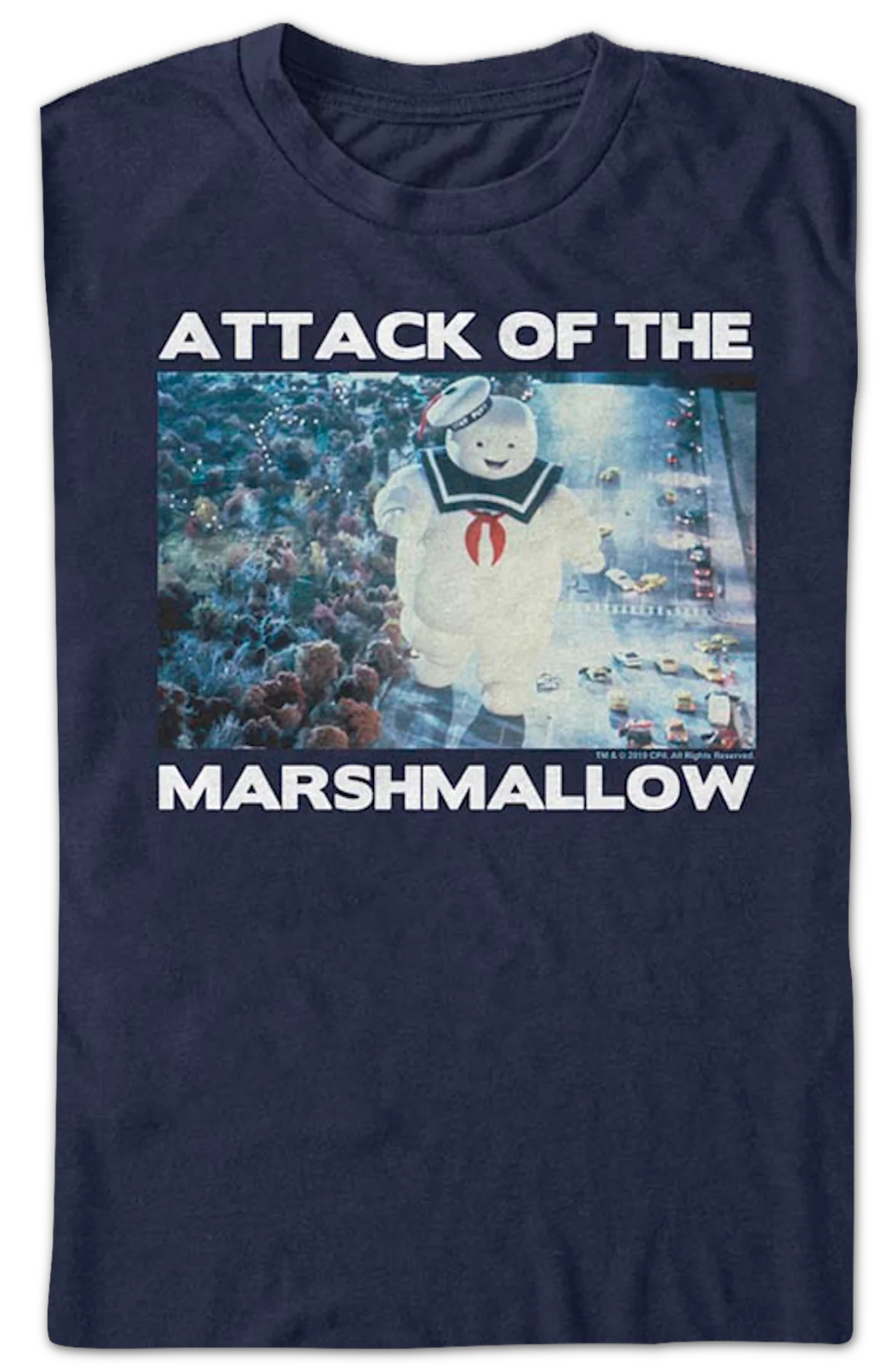 Attack Of The Marshmallow Ghostbusters T-Shirt - Image 2