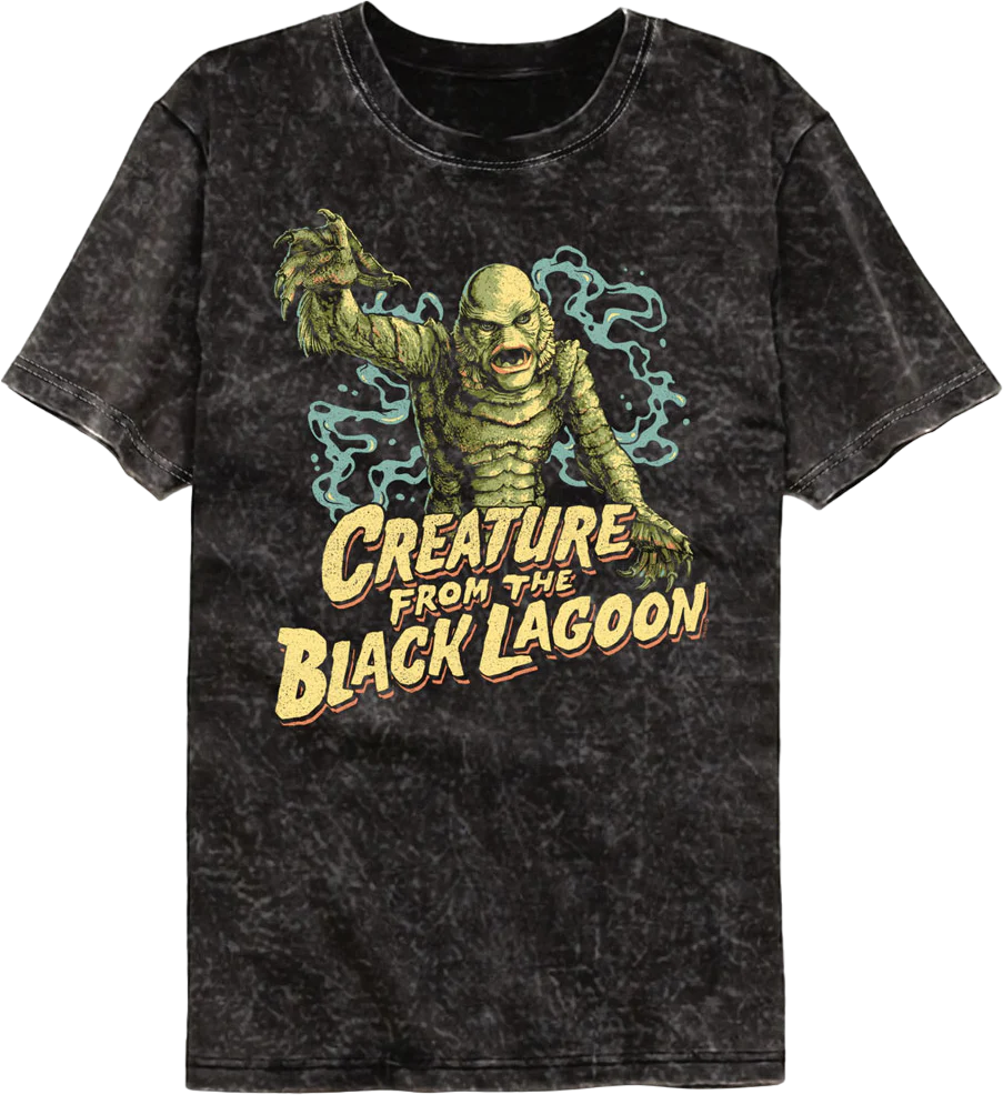Attack Pose Creature From The Black Lagoon Mineral Wash T-Shirt