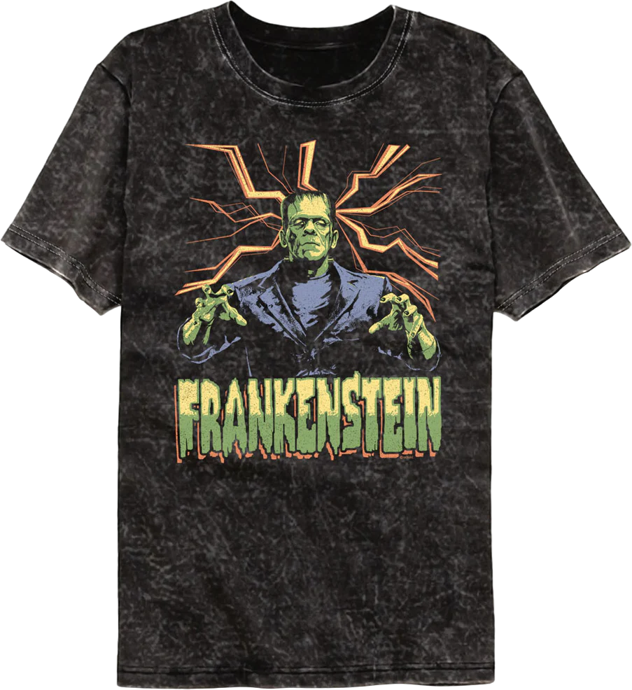 Attack Pose Frankenstein Mineral Wash T-Shirt