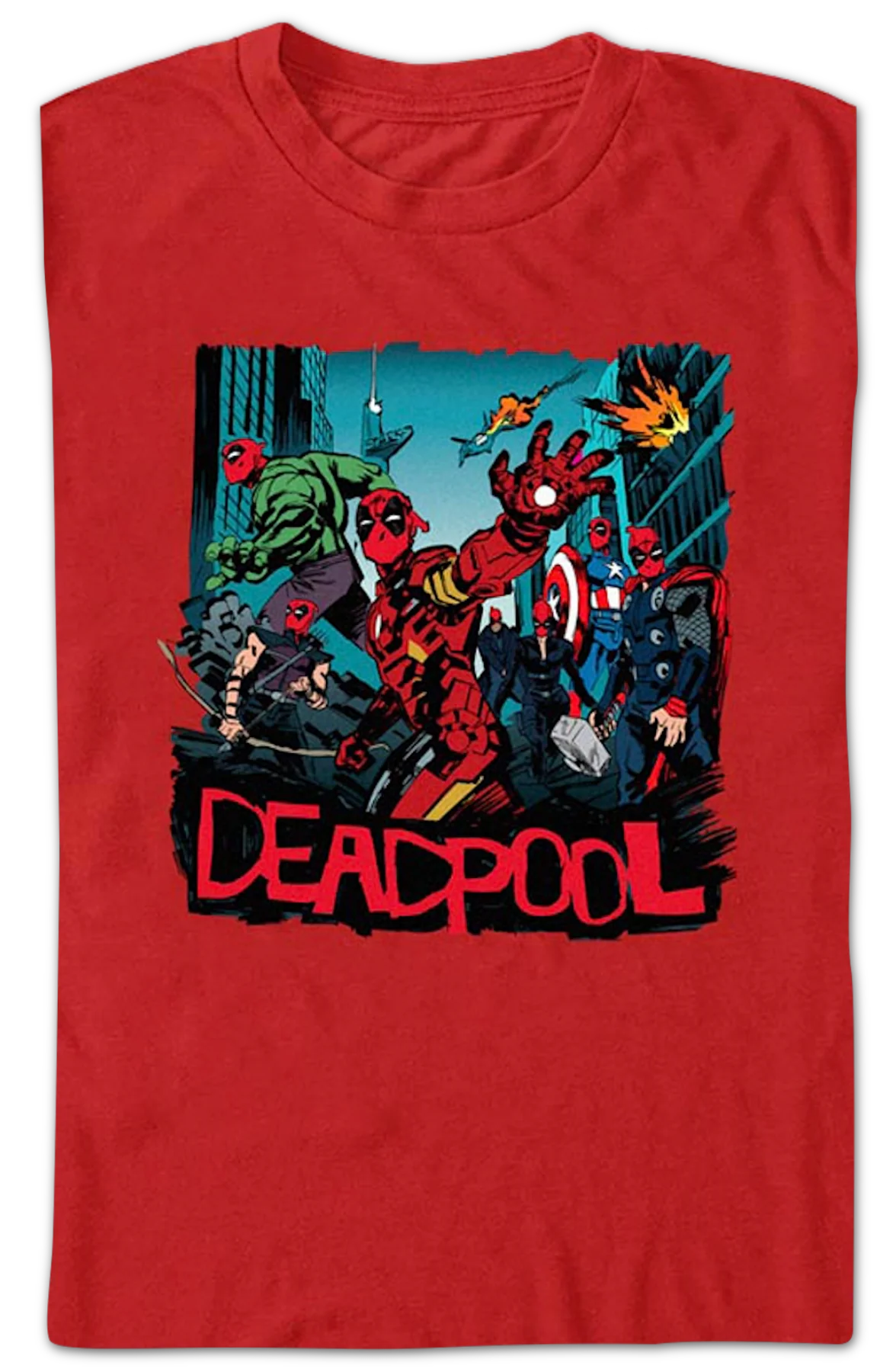 Avenger Deadpool Marvel Comics T-Shirt - Image 2