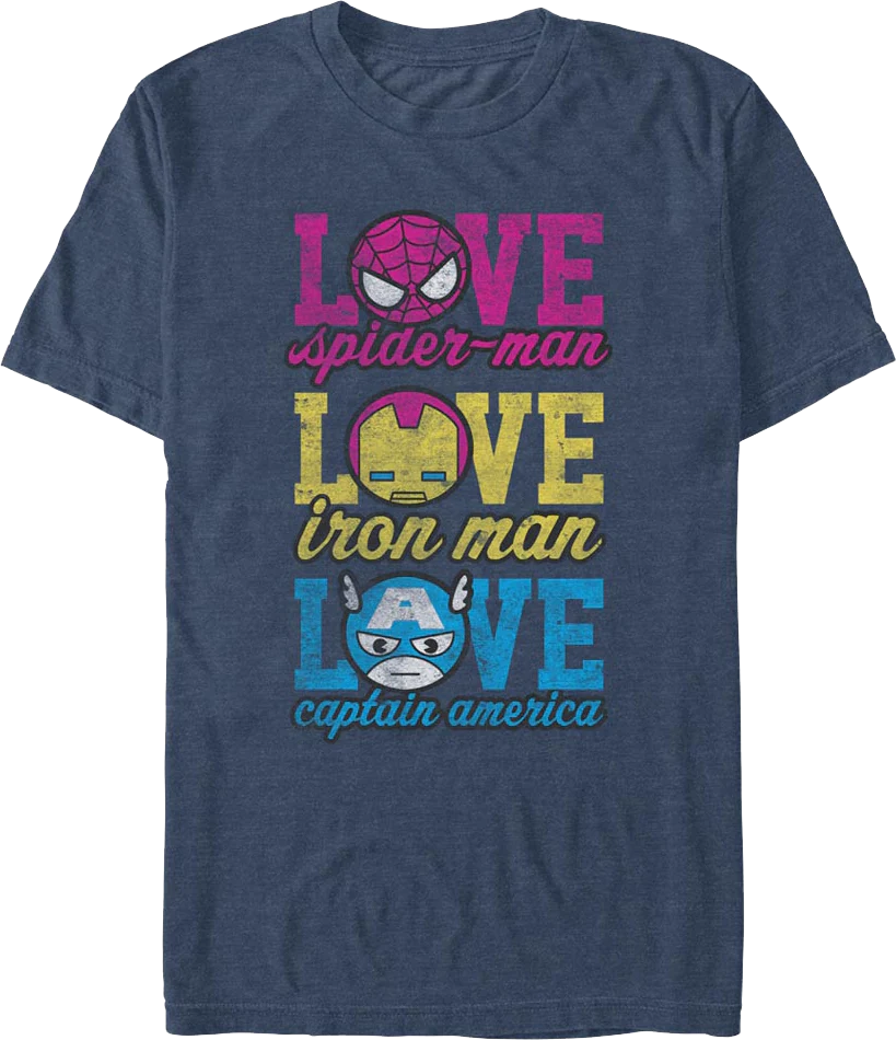 Avengers Love Marvel Comics T-Shirt