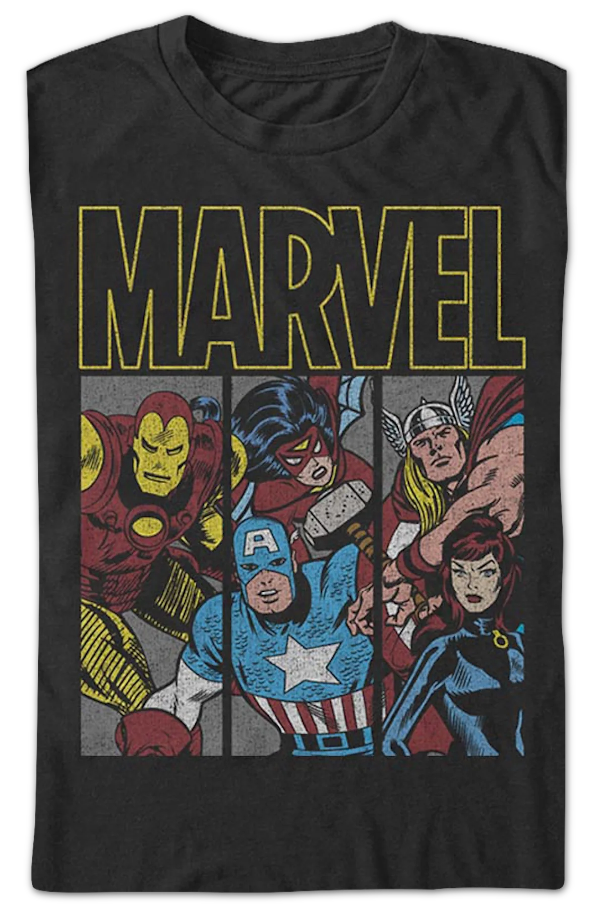 Avengers Panels Marvel Comics T-Shirt - Image 2
