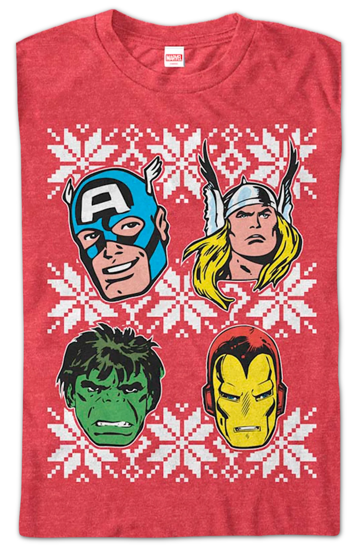 Avengers Snowflakes Marvel Comics T-Shirt - Image 2