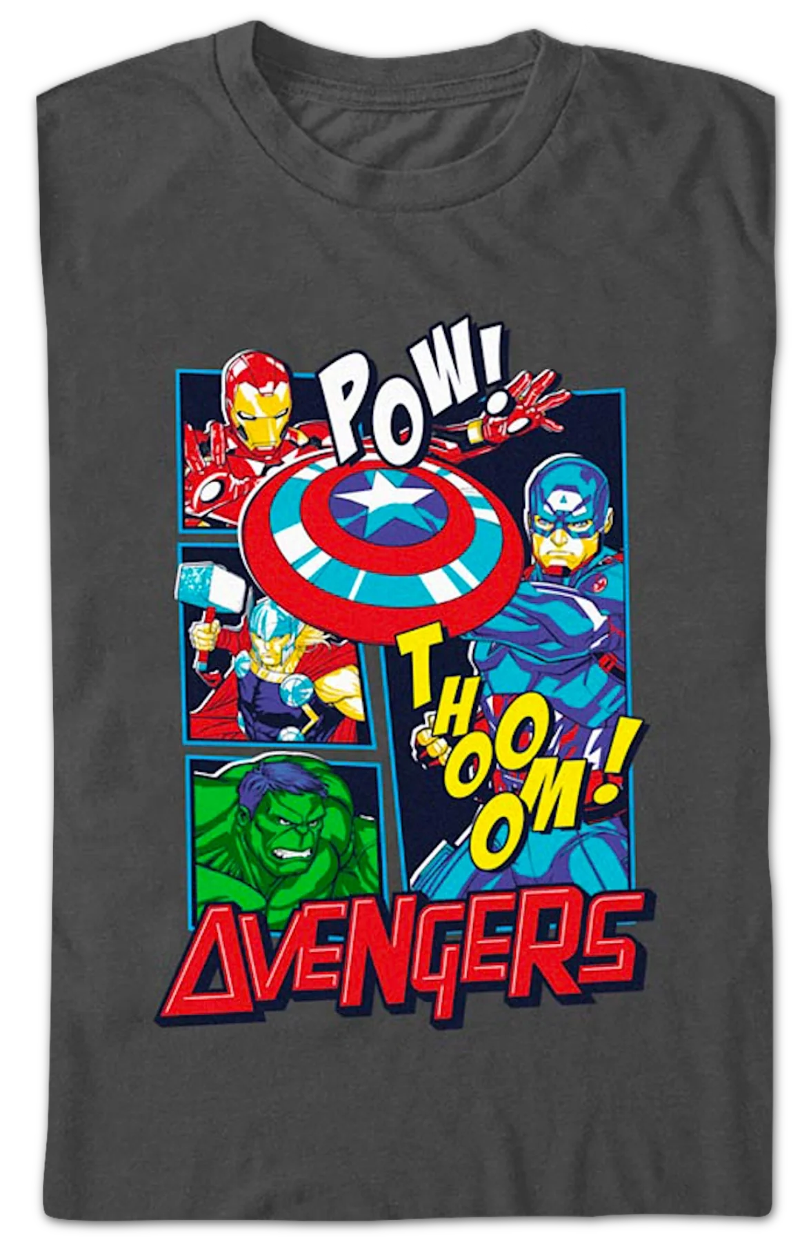 Avengers Sound Effects Marvel Comics T-Shirt - Image 2