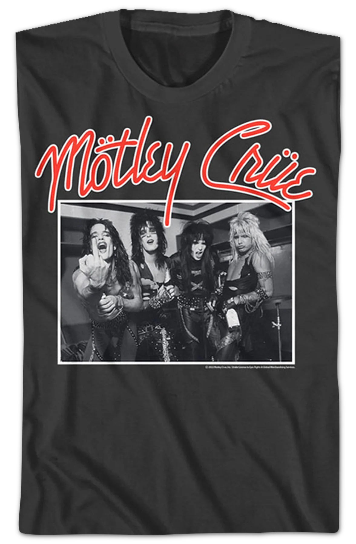 Backstage Photo Motley Crue T-Shirt - Image 2