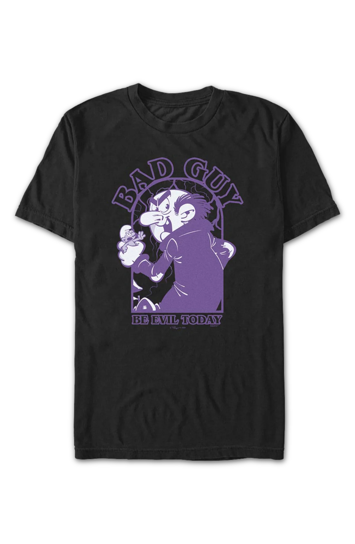 Bad Guy Be Evil Today Smurfs T-Shirt - Image 2
