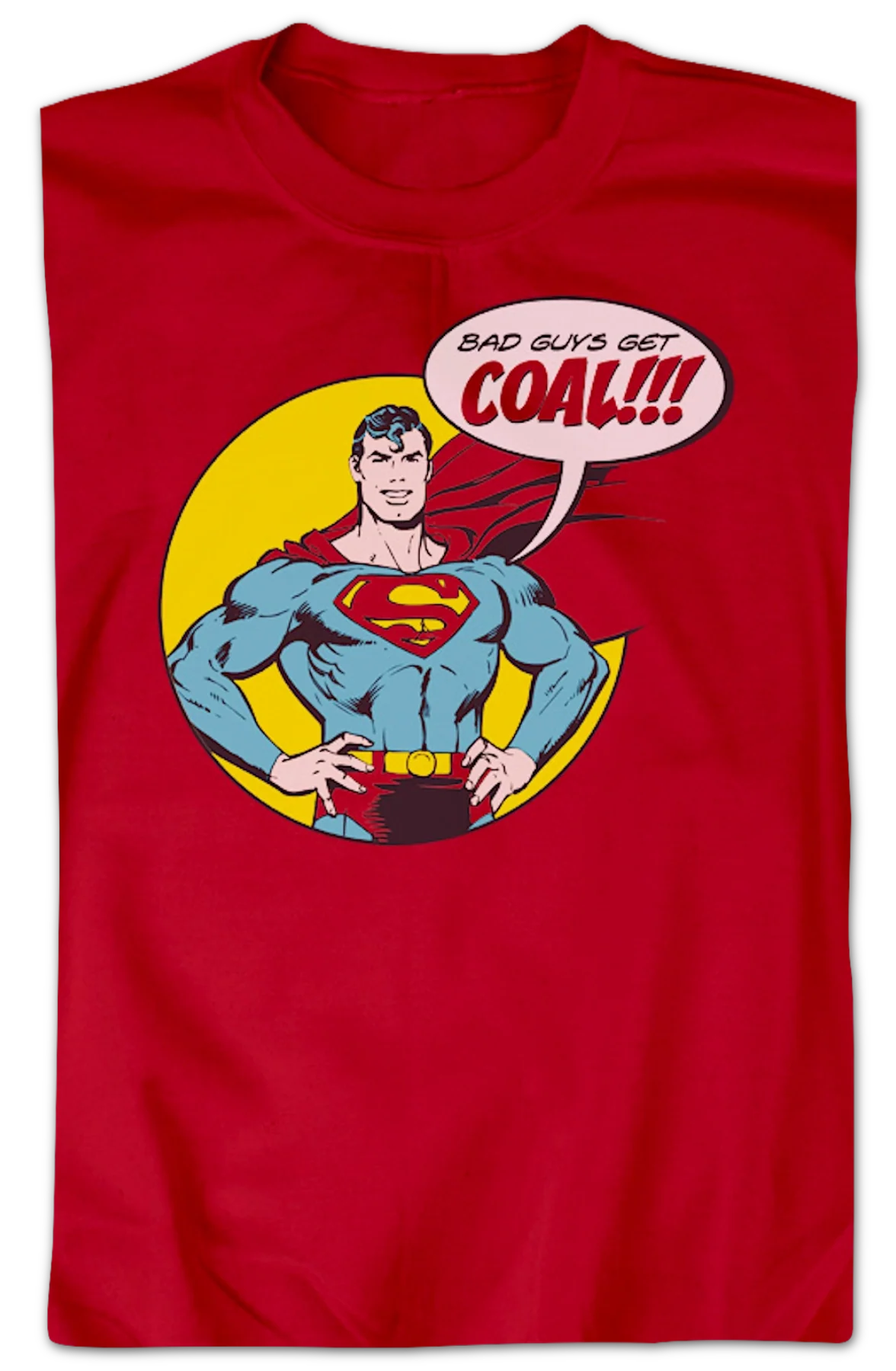 Bad Guys Get Coal Superman Sweatshirt - Image 2