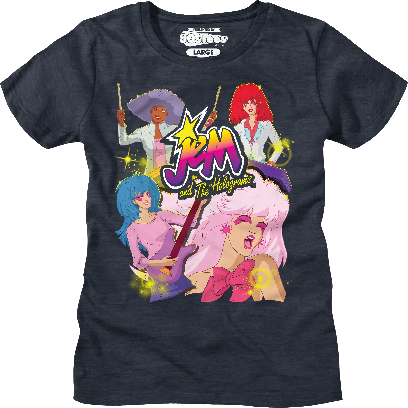 Band Collage Jem And The Holograms T-Shirt - Image 11