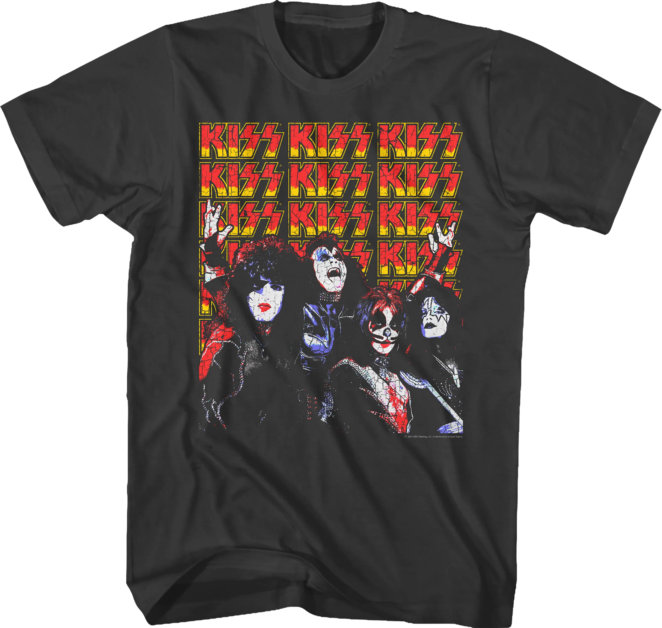 Band Members And Logos KISS T-Shirt