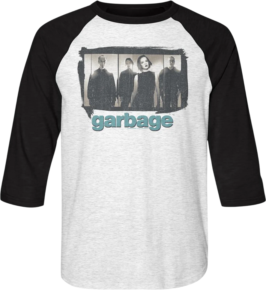 Band Photo Garbage Raglan Baseball Shirt