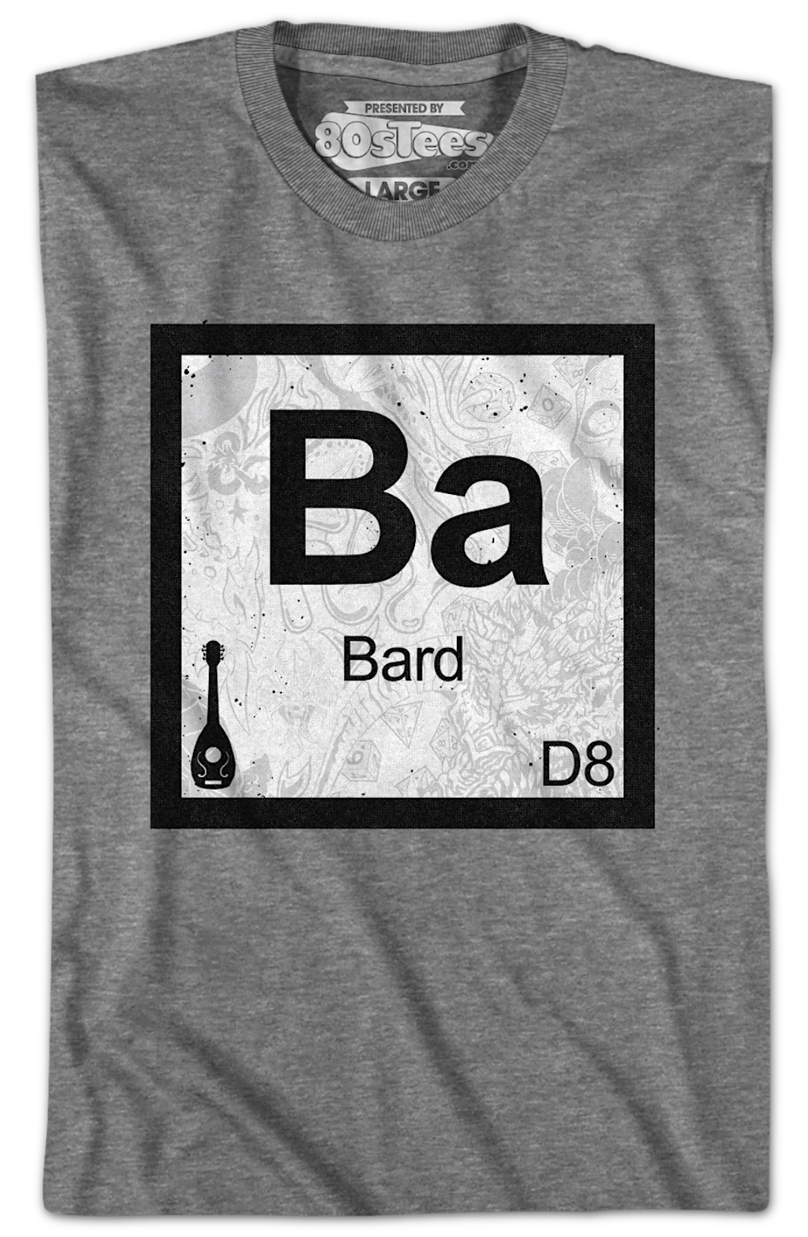 Bard Element Symbol Dungeons & Dragons T-Shirt - Image 2