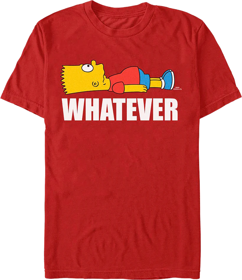 Bart Whatever Simpsons T-Shirt