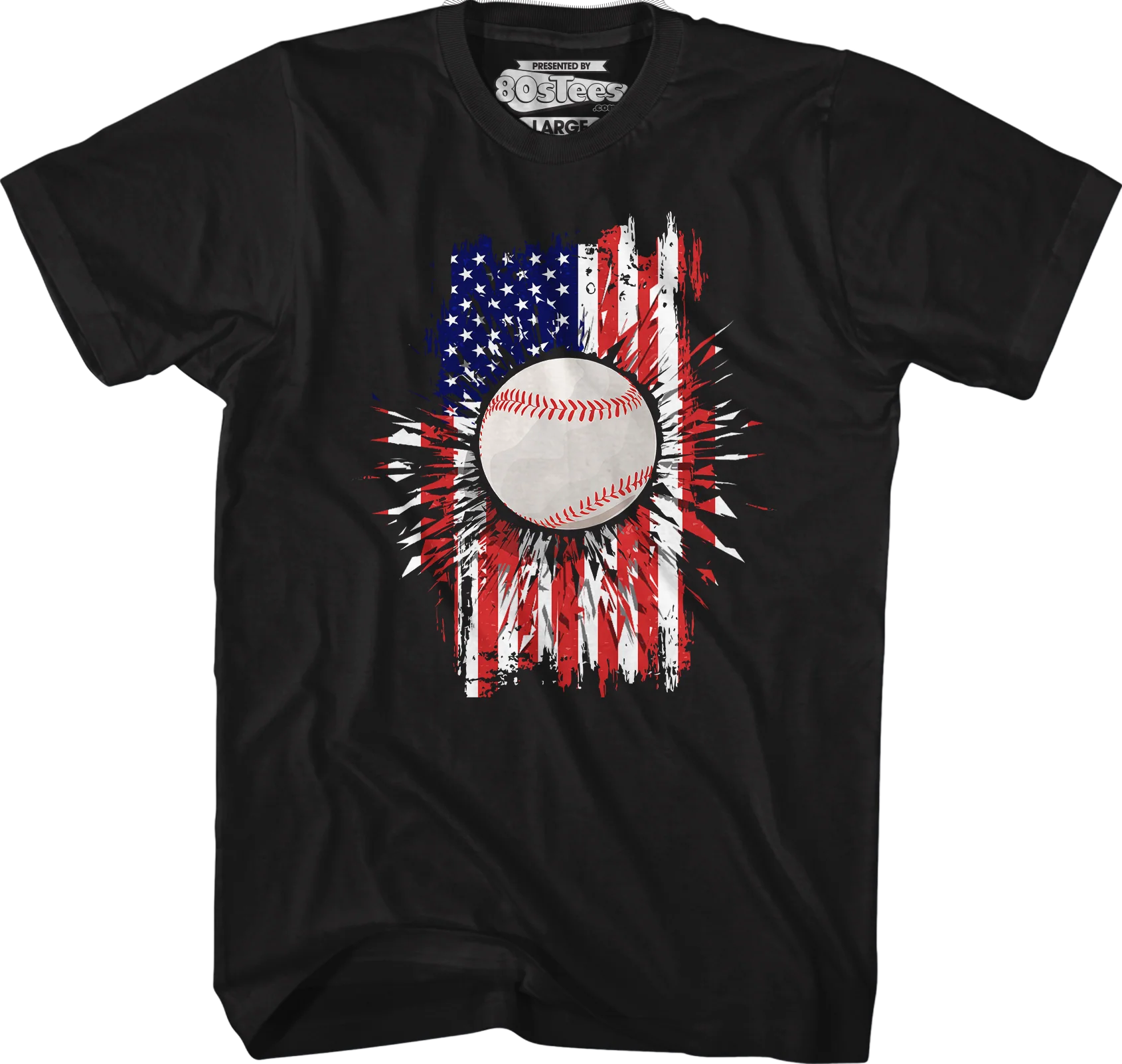 Baseball Flag T-Shirt - Image 5