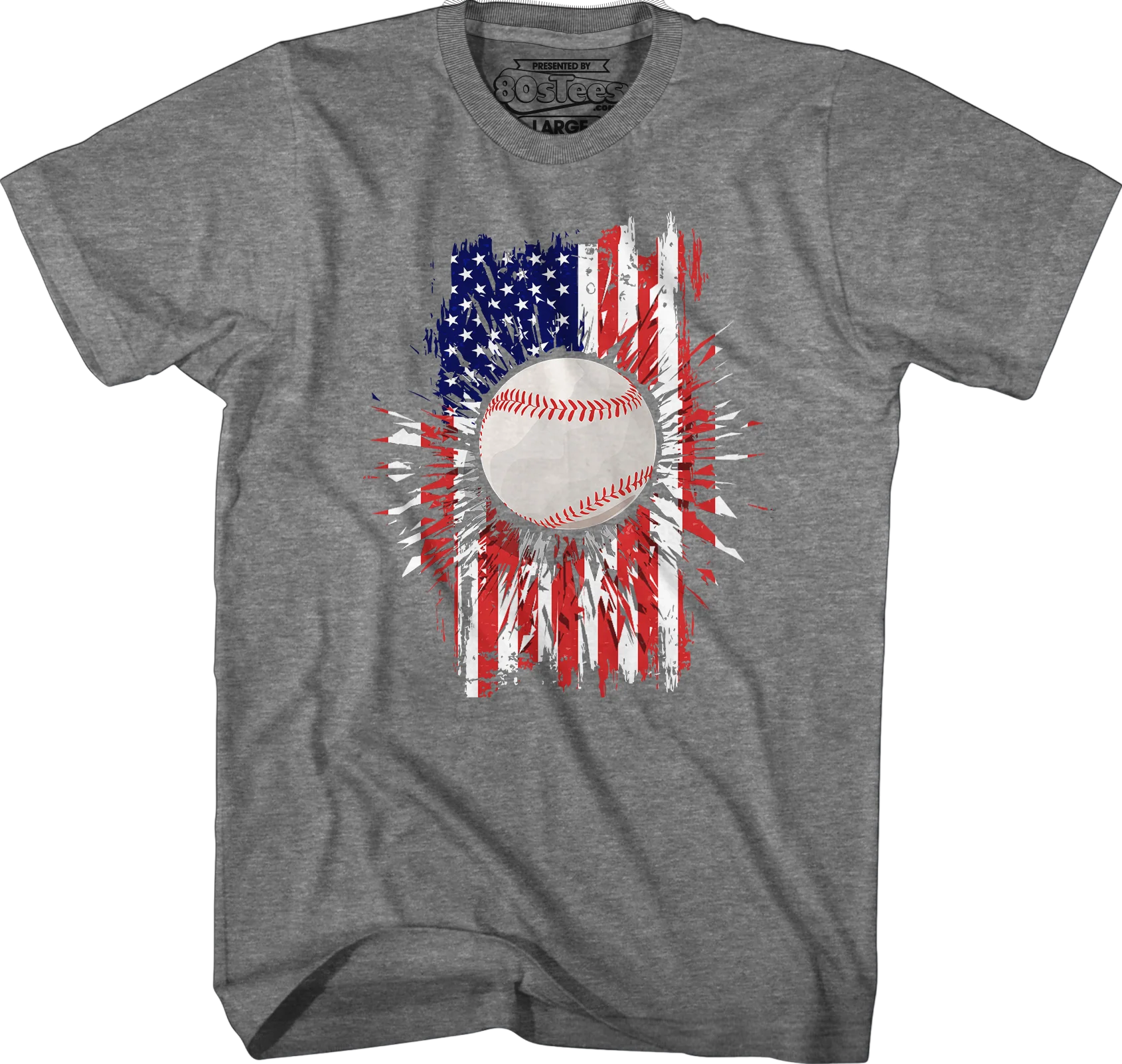 Baseball Flag T-Shirt - Image 6