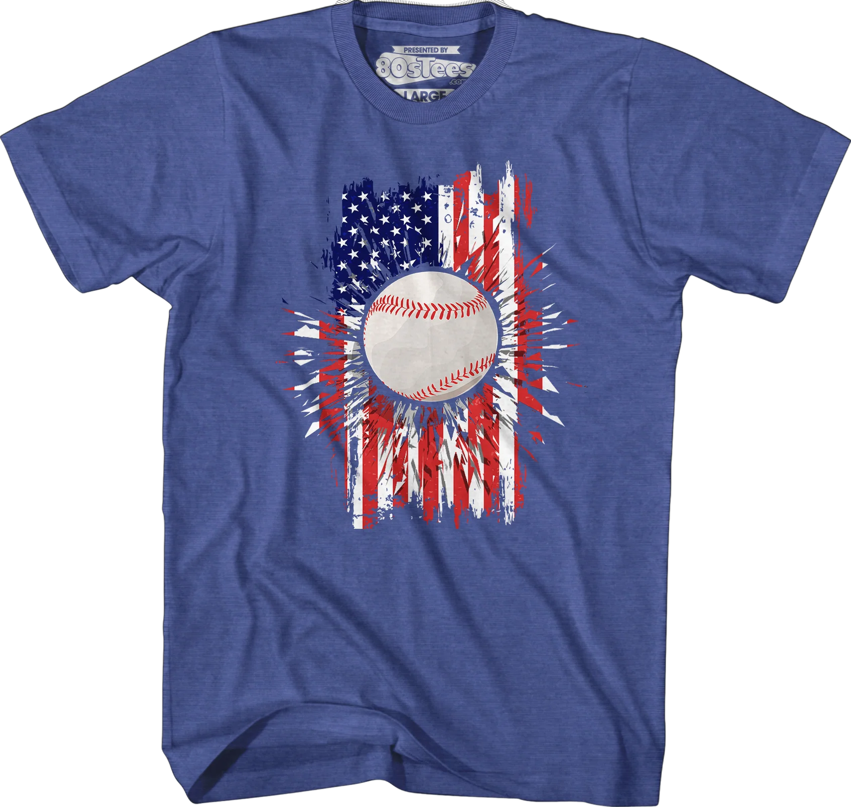 Baseball Flag T-Shirt - Image 7