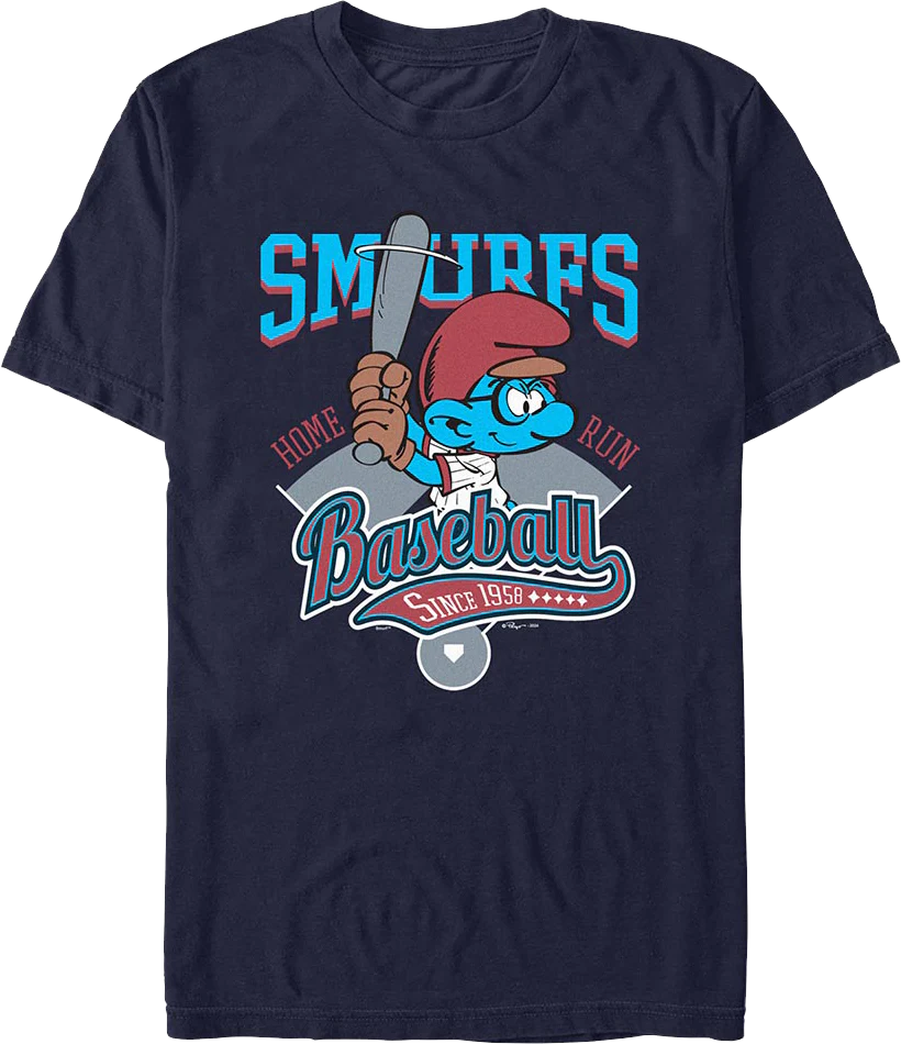 Baseball Logo Smurfs T-Shirt