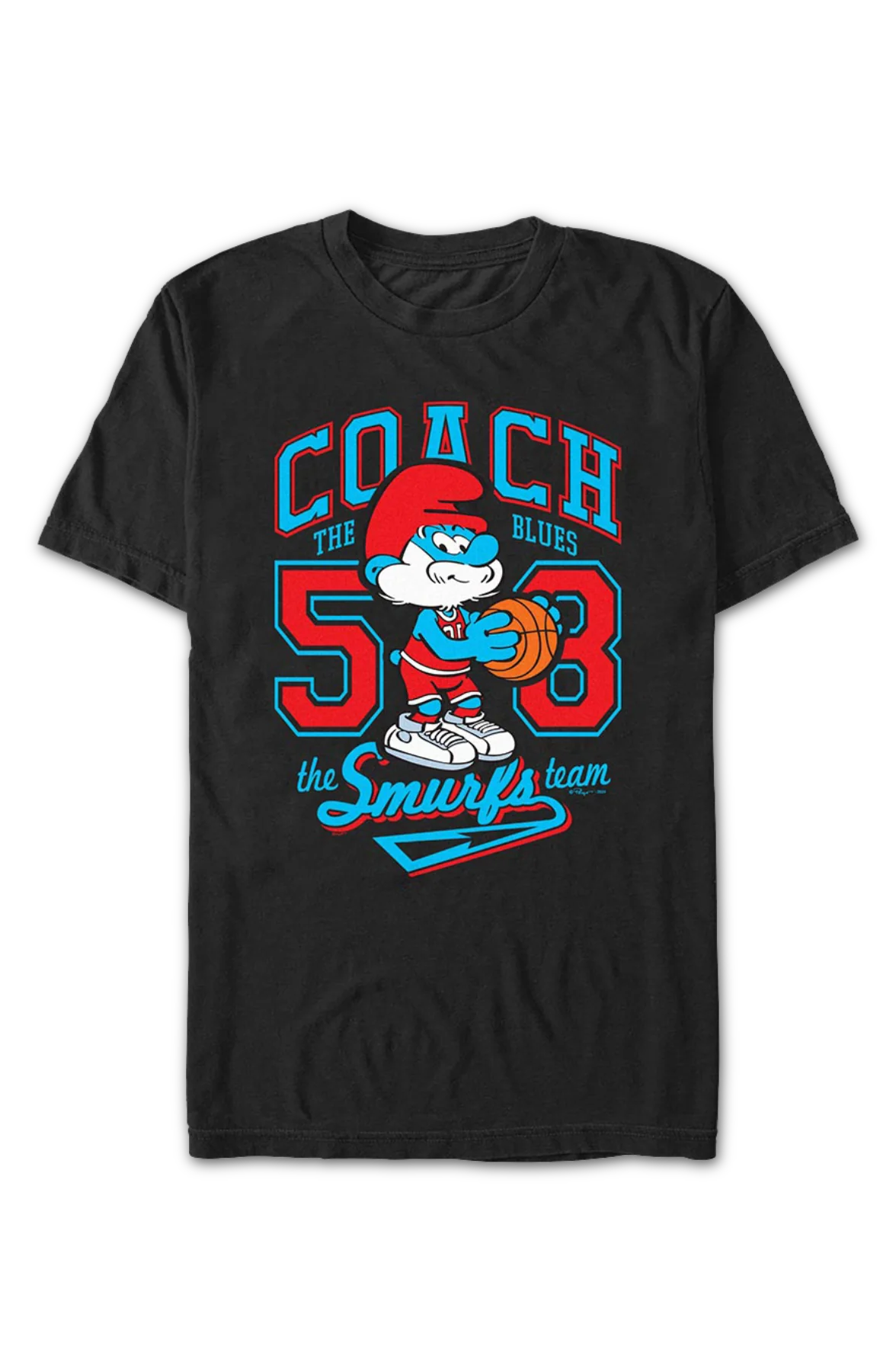 Basketball Coach Smurfs T-Shirt - Image 2