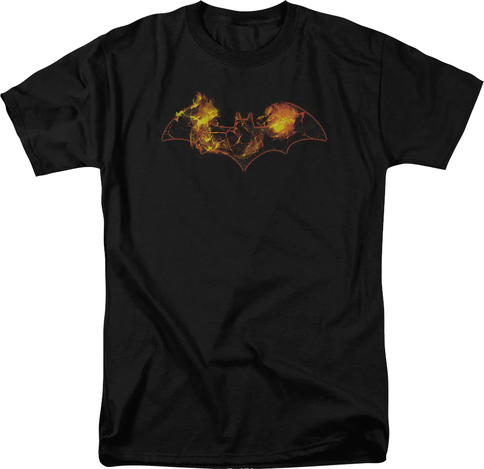 Batman Flaming Logo DC Comics T-Shirt