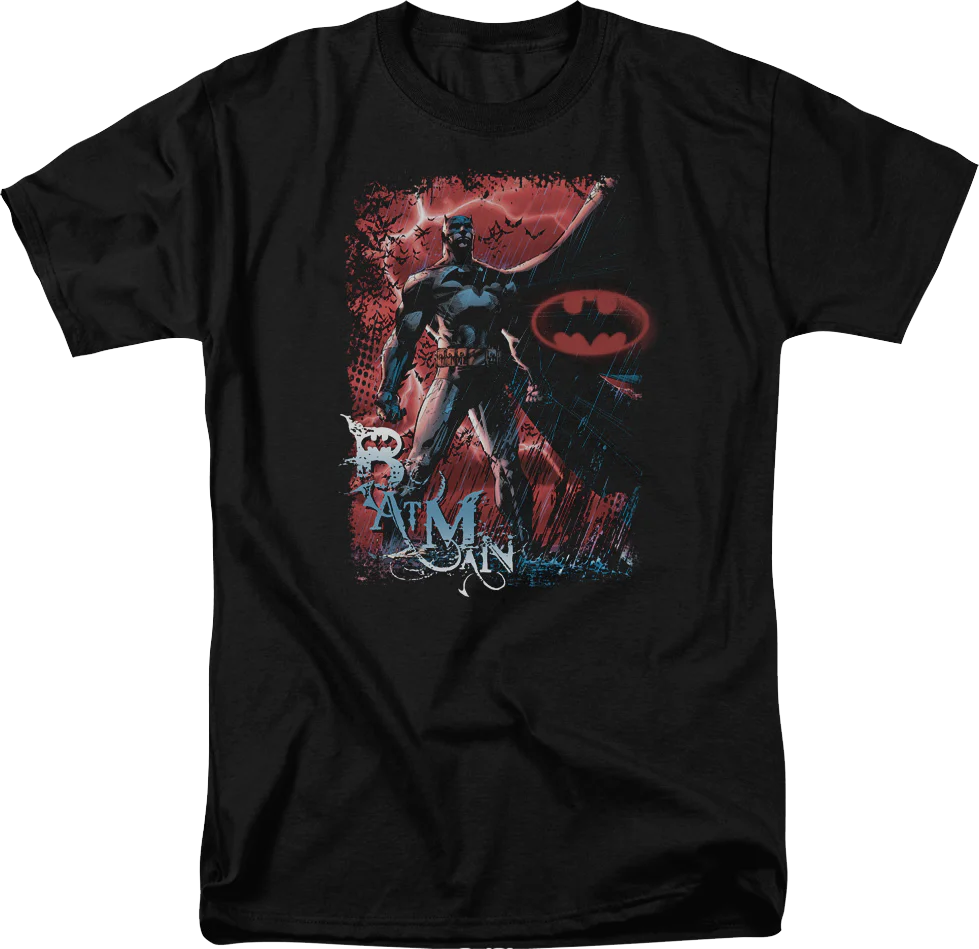 Batman Lightning Storm DC Comics T-Shirt
