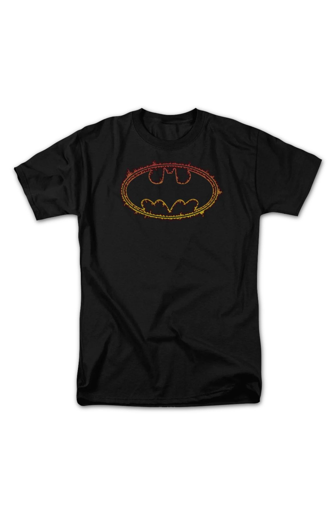 Batman Logo On Fire DC Comics T-Shirt - Image 2