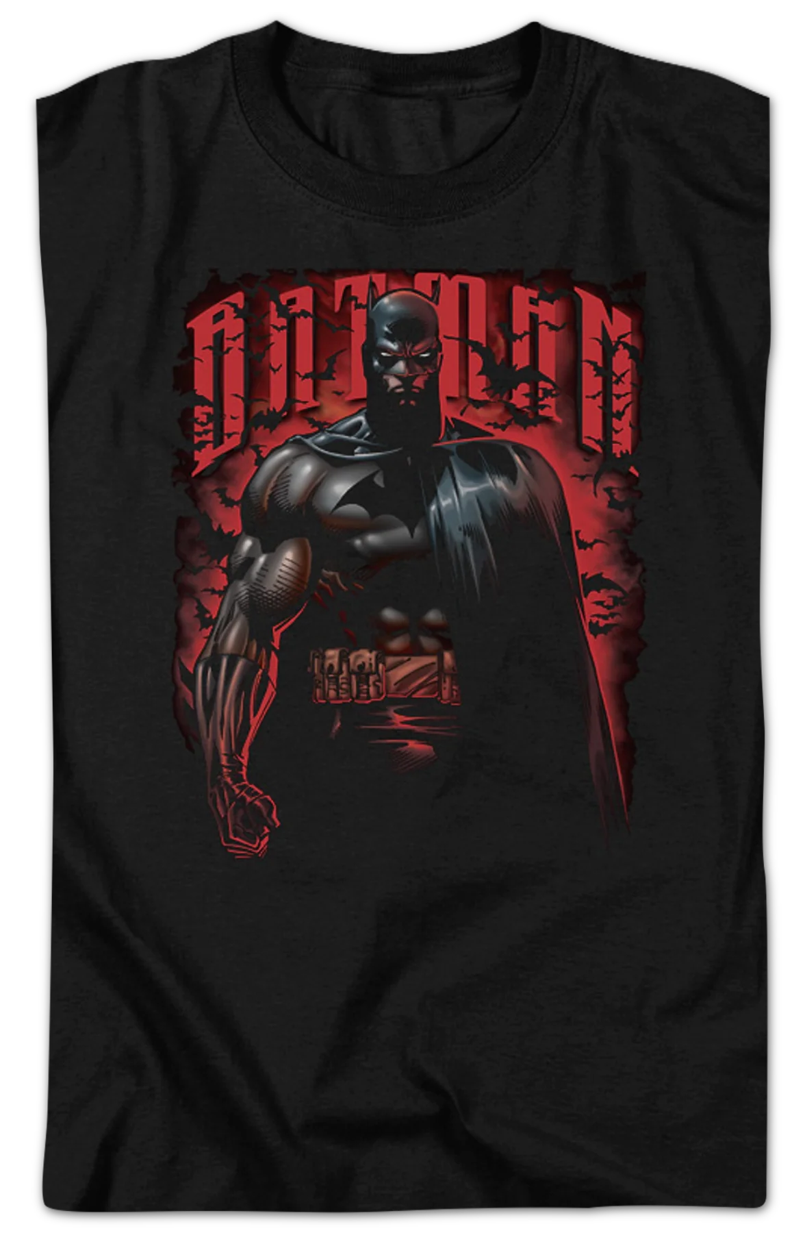 Batman Red Glow DC Comics T-Shirt - Image 2