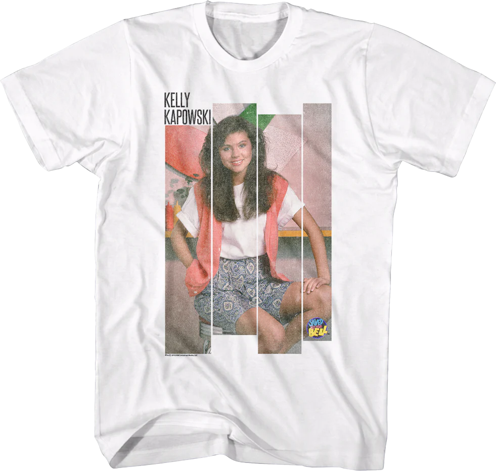 Bayside Blocks Kelly Kapowski Saved By The Bell T-Shirt