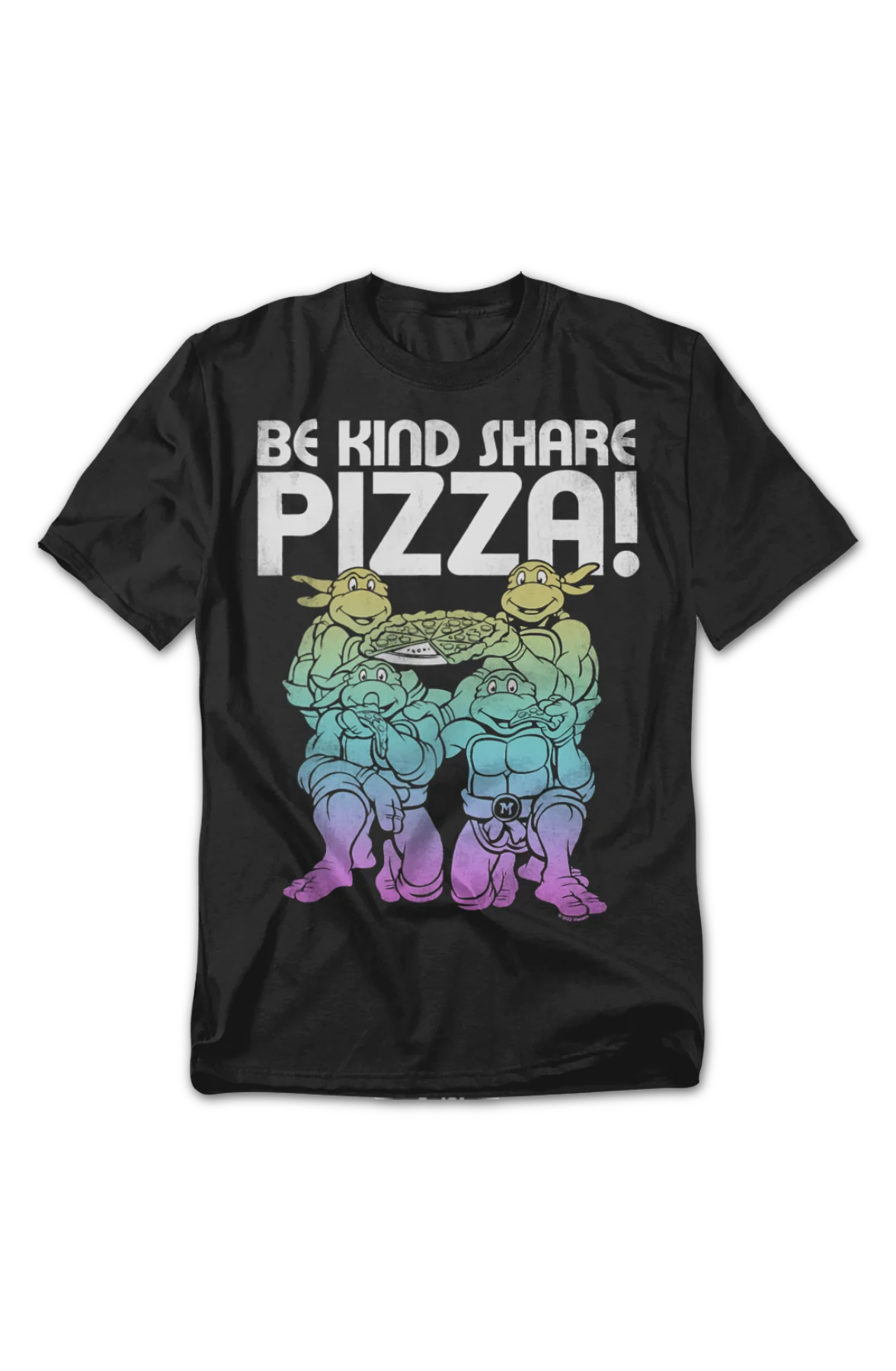 Be Kind Share Pizza Teenage Mutant Ninja Turtles T-Shirt - Image 2