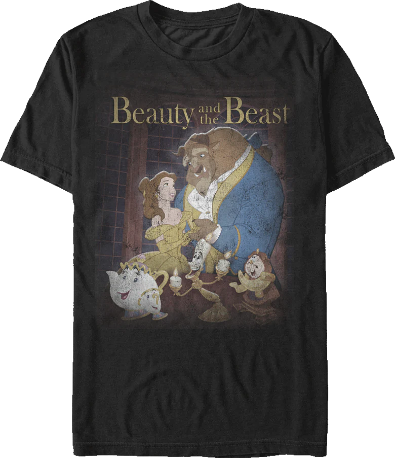 Beauty And The Beast Poster Art T-Shirt