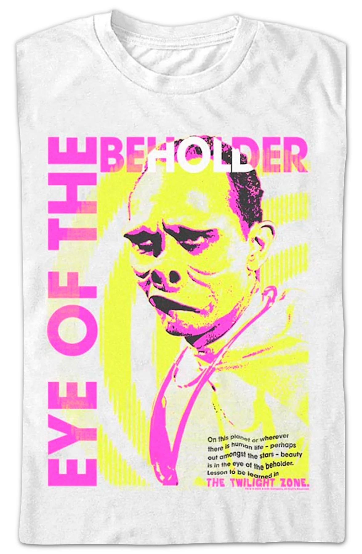 Beauty Is In The Eye Of The Beholder Twilight Zone T-Shirt - Image 2