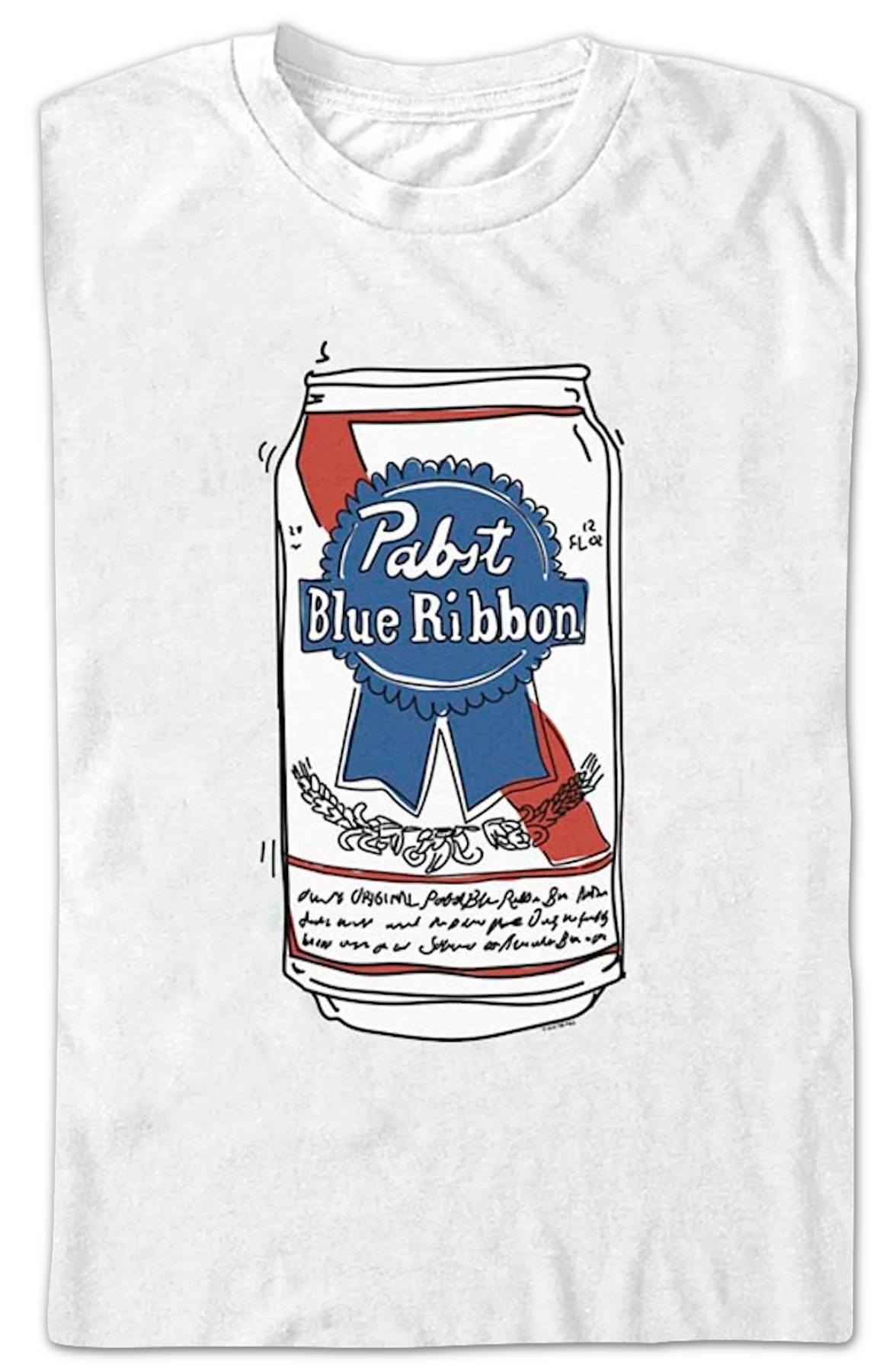 Beer Can Pabst Blue Ribbon T-Shirt - Image 2