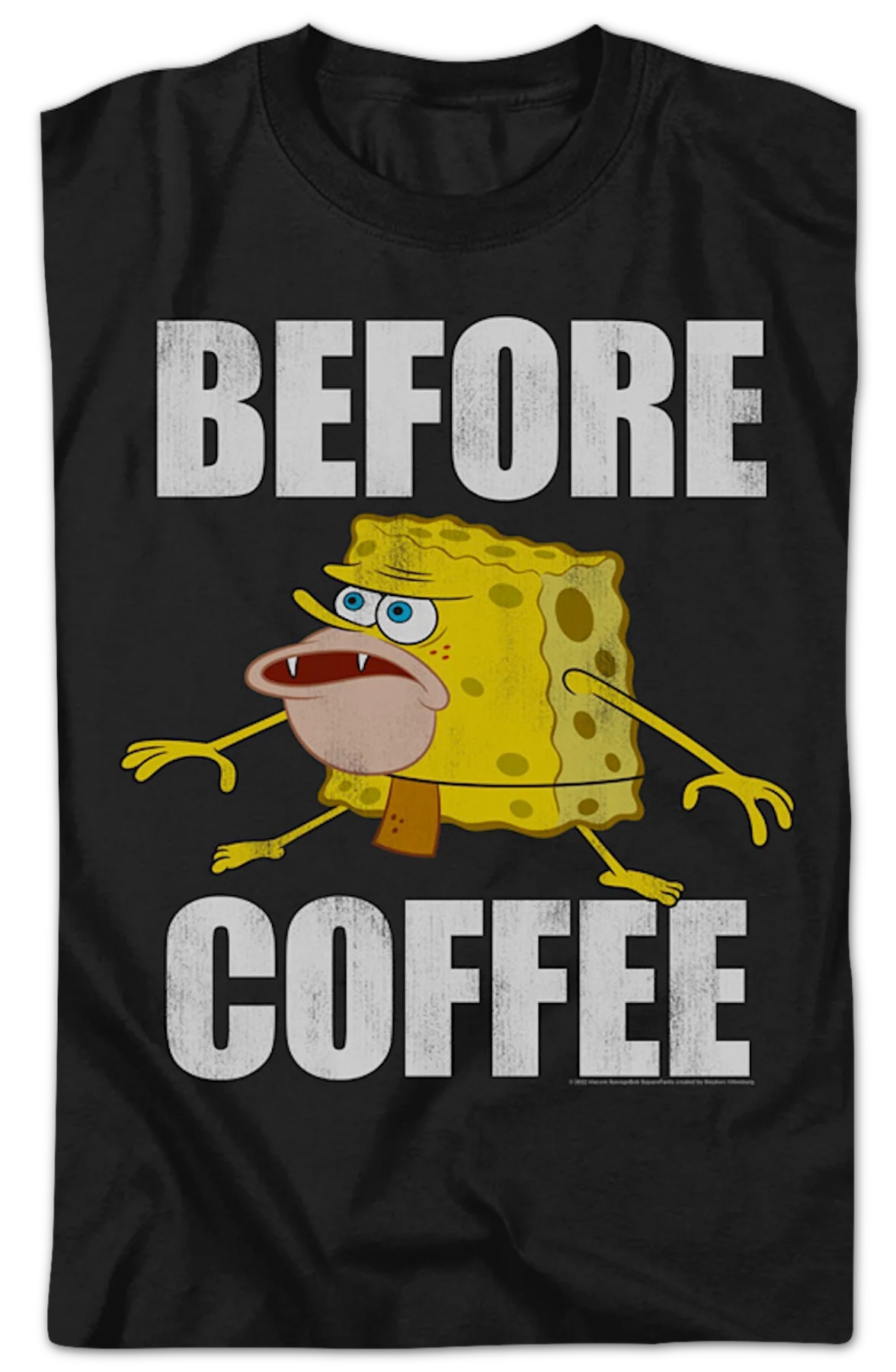 Before Coffee SpongeBob SquarePants T-Shirt - Image 2