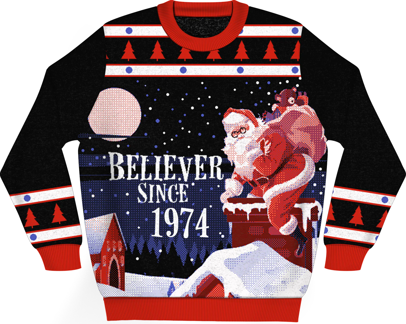 Believer Since 1974 Knitted Christmas Sweater