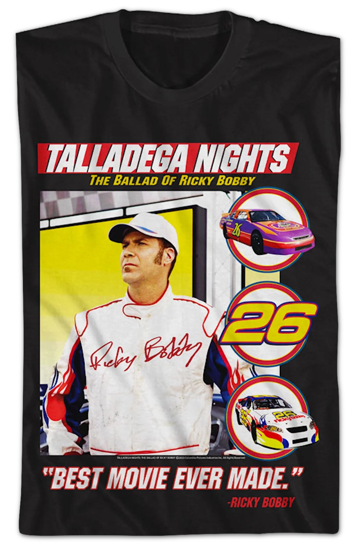Best Movie Ever Made Talladega Nights T-Shirt - Image 2