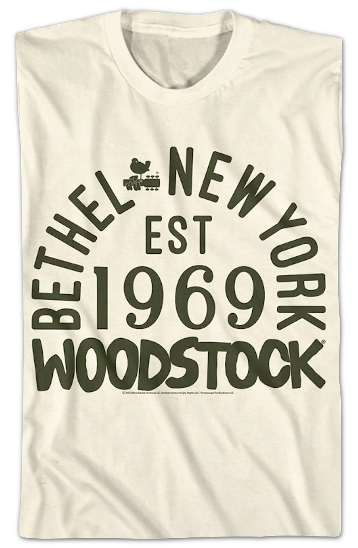 Bethel New York 1969 Woodstock T-Shirt - Image 2