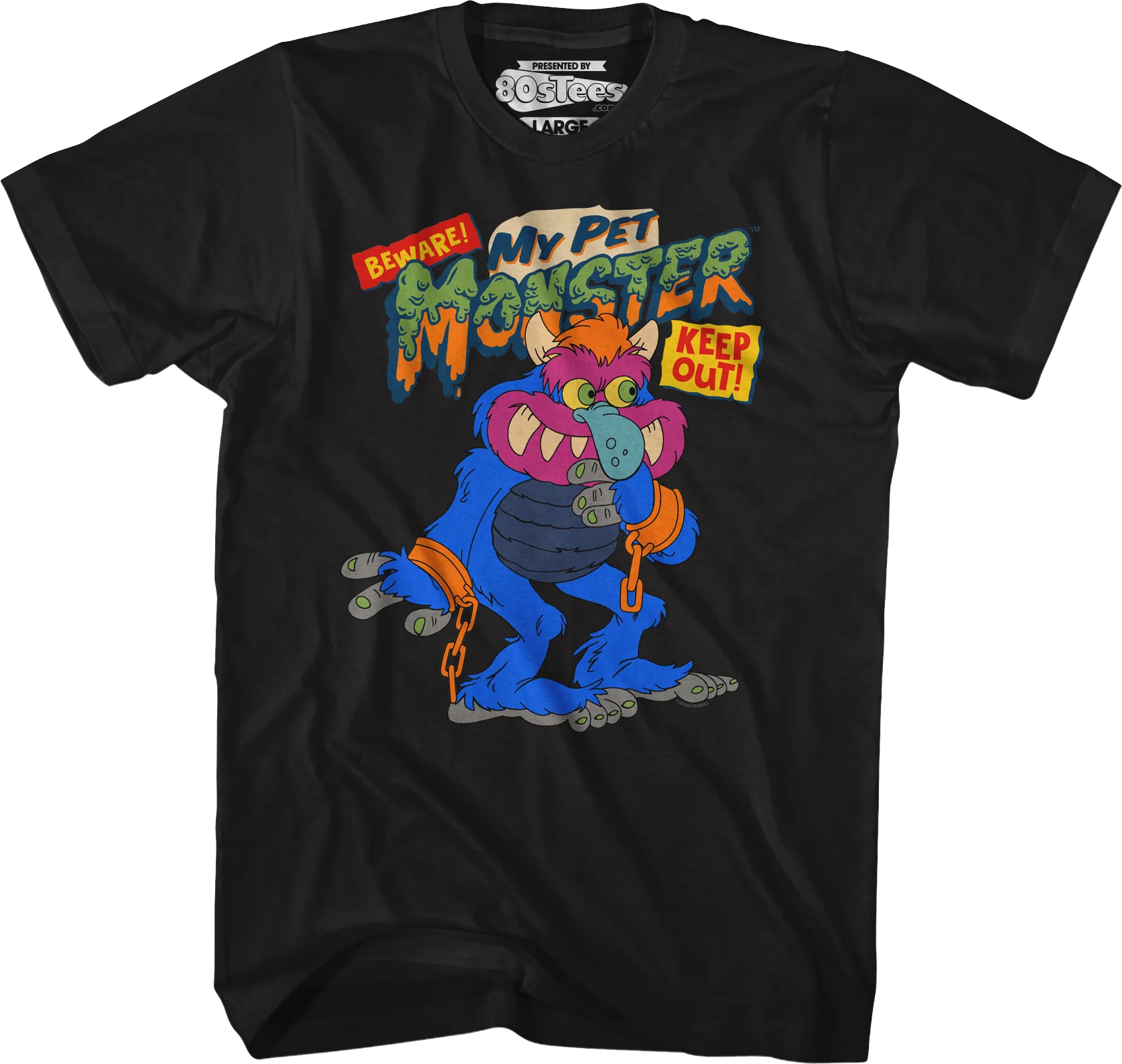 Beware Keep Out Illustration My Pet Monster T-Shirt