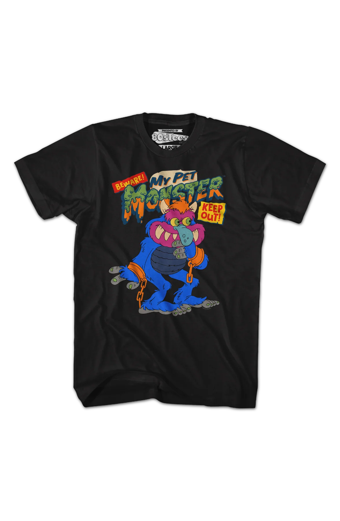 Beware Keep Out Illustration My Pet Monster T-Shirt - Image 2