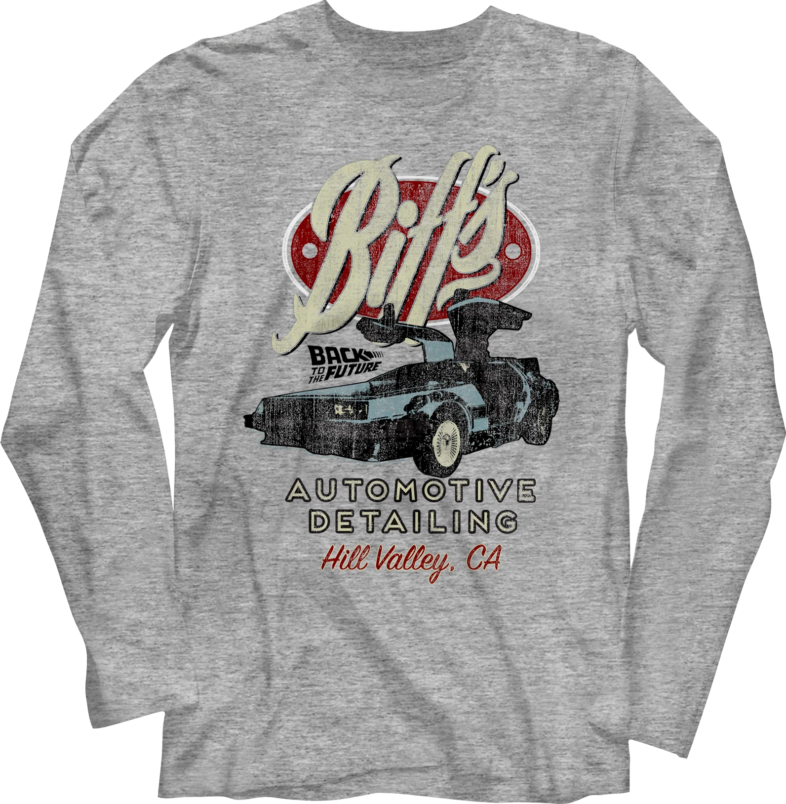 Biff's Automotive Detailing Back To The Future Long Sleeve Shirt