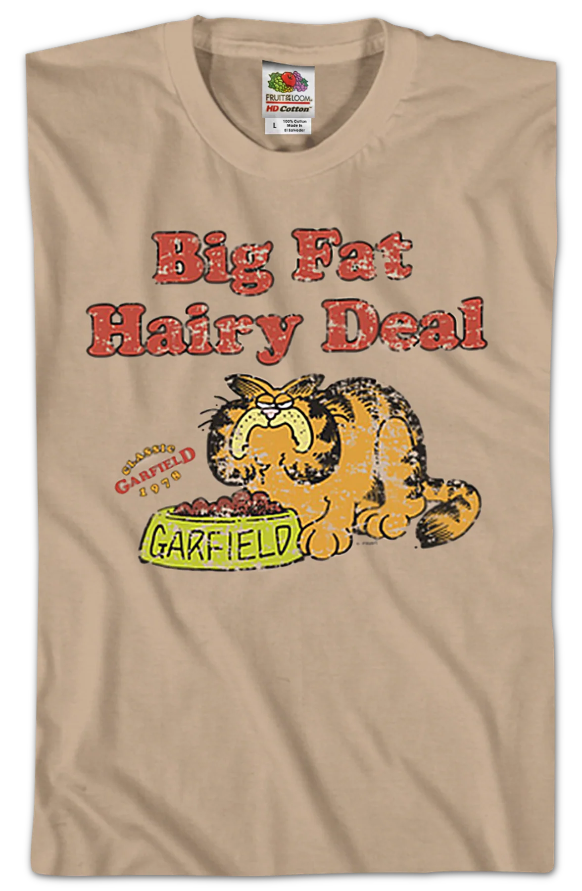 Big Fat Hairy Deal Garfield T-Shirt - Image 2
