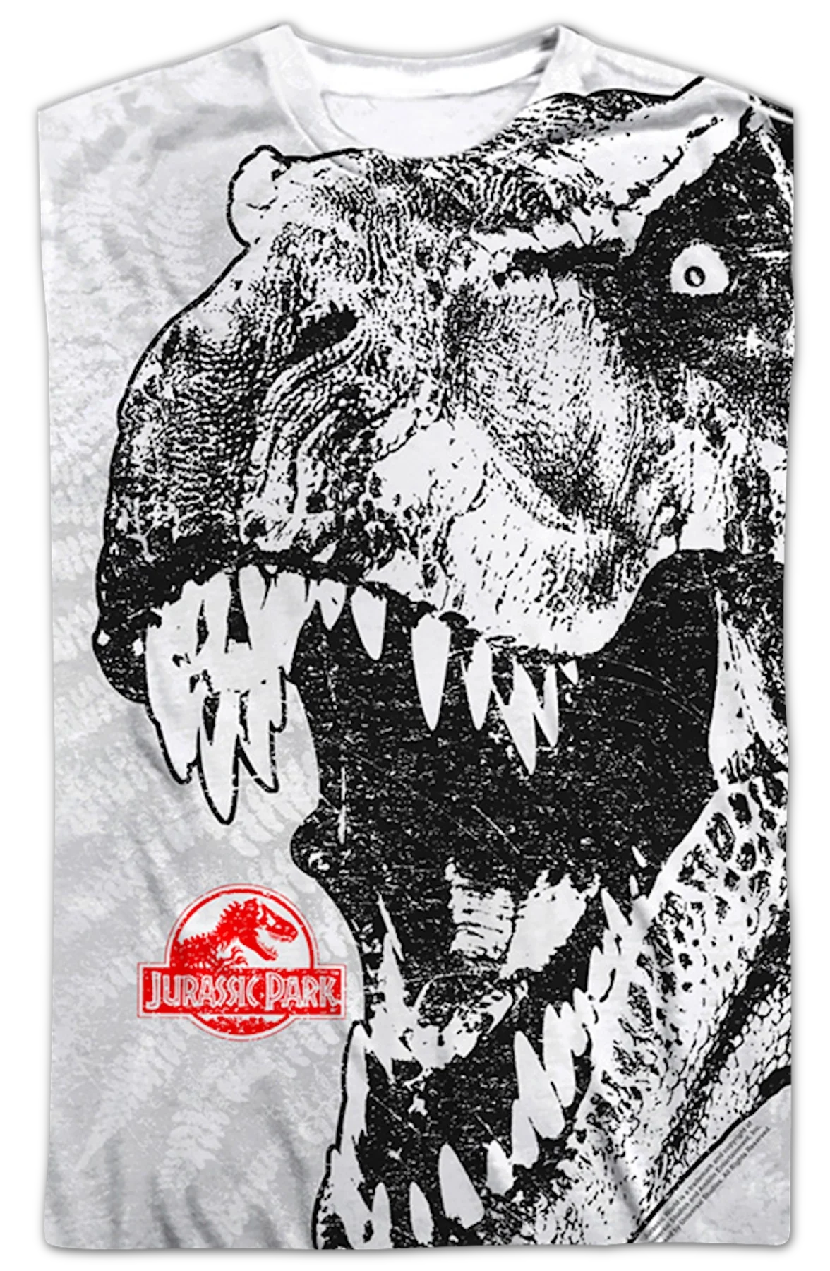 Big Print Jurassic Park T-Shirt - Image 2