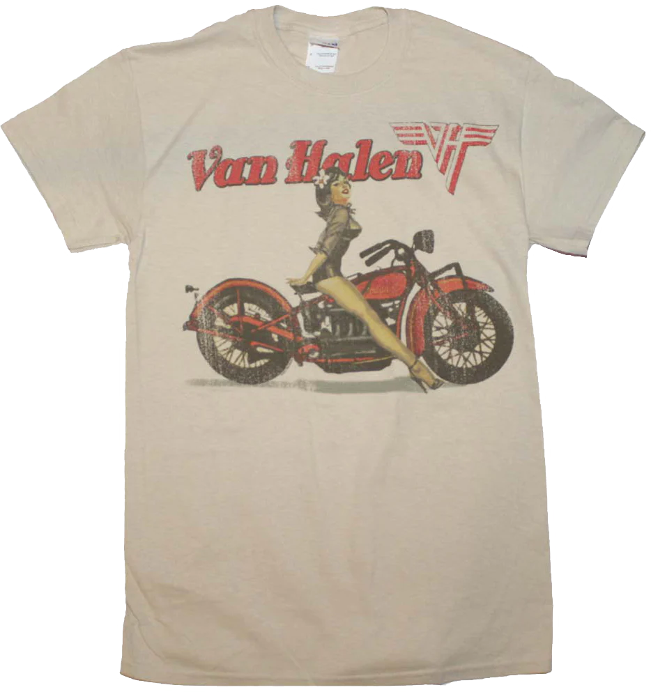 Biker Pinup Van Halen T-Shirt